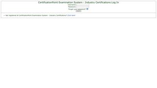 CertificationPoint Examination System - Industry Certifications ...