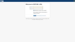 CERTUM / JIRA - Log in