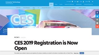 CTA - CES 2019 Registration is Now Open