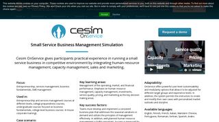 Small Service Business Simulation Game | Cesim OnService
