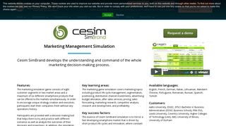 Marketing Management Simulation Game | Cesim SimBrand