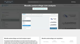 Moodle Cestar College. Lambton College in Toronto Learning ...