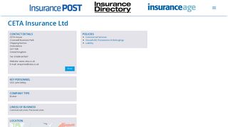 CETA Insurance Ltd - Insurance Directories
