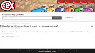 I have lost my CeX membership card, how do I get a ... - CeX (UK)