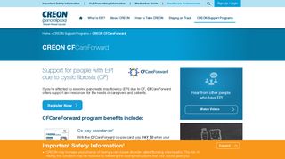 CREON® Cystic Fibrosis Co-Pay Support Program - CFCareForward
