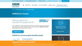 CREON® Coupon Savings & Co-Pay Assistance Program - On Course