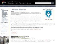 Computation Facility (CF) - Harvard CfA