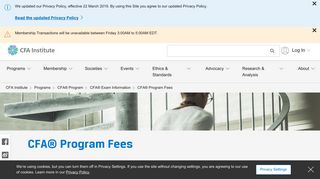 CFA® Program Fees - CFA Institute