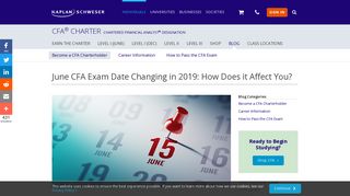 CFA Exam Day is Changing in 2019 | CFA Exam Date - Kaplan ...