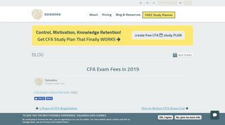 CFA Exam Fees in 2019 - Soleadea