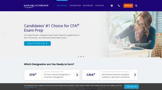 Kaplan Schweser - CFA, CAIA & FRM Study Materials
