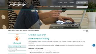 Personal Online BillPay Service | Community First Bank