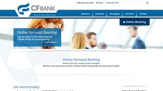 Online Personal Banking - CFBank