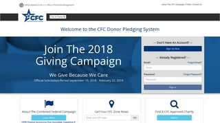 CFC Donor Pledging System
