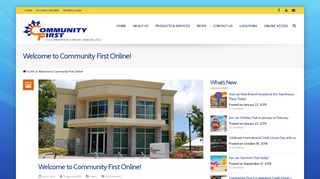 Welcome to Community First Online! | Community First ... - CFCCU
