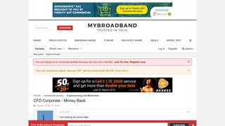 CFD Corporate - Money Back | MyBroadband