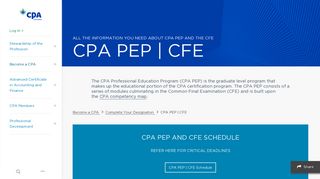 CPA PEP | CFE | CPA Ontario