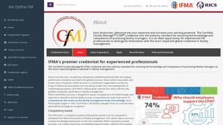 CFM - About | IFMA:RICS FM Training