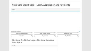 Firestone Credit Card Login – Firestone Auto Care Card Sign In ...