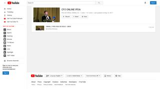 CFO ONLINE IPDA - YouTube