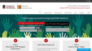 Online CFP Program - University of Georgia Online CFP Training ...