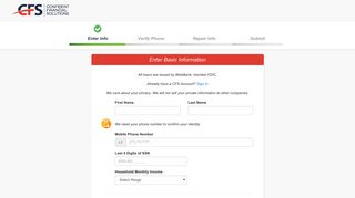 Customer Portal - Confident Financial Solutions