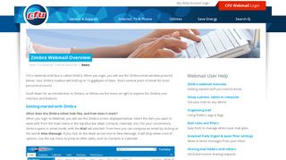 Zimbra Webmail Overview - Cedar Falls Utilities