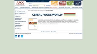 Cereal Foods World - AACC International