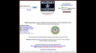 MilitaryCAC's U.S. Coast Guard CAC Resource page