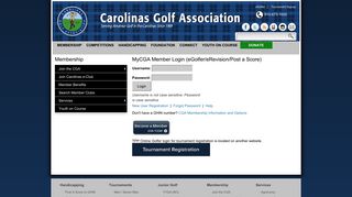 MyCGA Member Login - Carolinasgolf.org