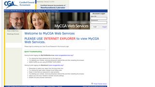 Login - MyCGA Web Services