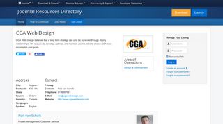 CGA Web Design - Joomla! Resources Directory