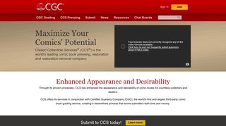 CCS Pressing | CGC - CGC Comics