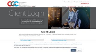 Login - Consolidated Graphic Communications