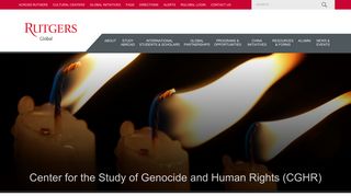Center for the Study of Genocide and Human Rights (CGHR) | Rutgers