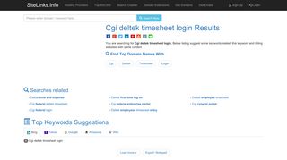 Cgi deltek timesheet login Results For Websites Listing - SiteLinks.Info