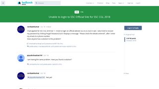Unable to login to SSC Official Site for SSC CGL 2018 - Testbook.com