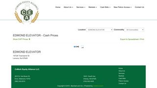 CoMark Equity Alliance LLC: Cash Prices
