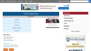 CGR Credit Union - Macon, GA - Credit Unions Online