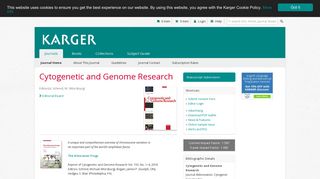 Cytogenetic and Genome Research - Home - Karger Publishers
