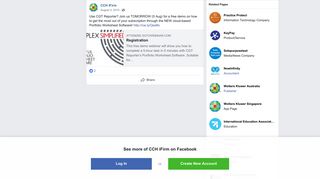 CCH iFirm - Use CGT Reporter? Join us TOMORROW (5 Aug) for ...