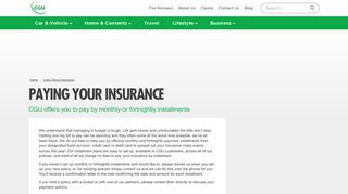 Paying Your insurance | CGU Insurance