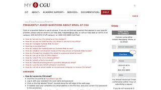 Email FAQ - Claremont Graduate University