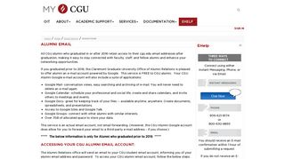 Alumni Email - Claremont Graduate University