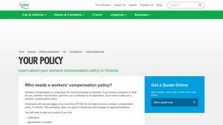 Your Insurance Policy - Workers Compensation VIC | CGU Insurance