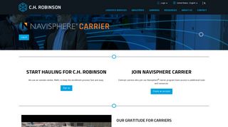Navisphere® Carrier | Carrier Technology, Programs ... - CH Robinson