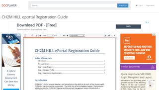 CH2M HILL eportal Registration Guide - PDF - DocPlayer.net