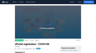 ePortal registration - CH2M Hill by Li Roberson on Prezi
