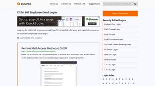 Ch2m Hill Employee Email Login