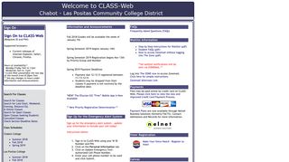 CLASS-Web - Chabot-Las Positas Community College District